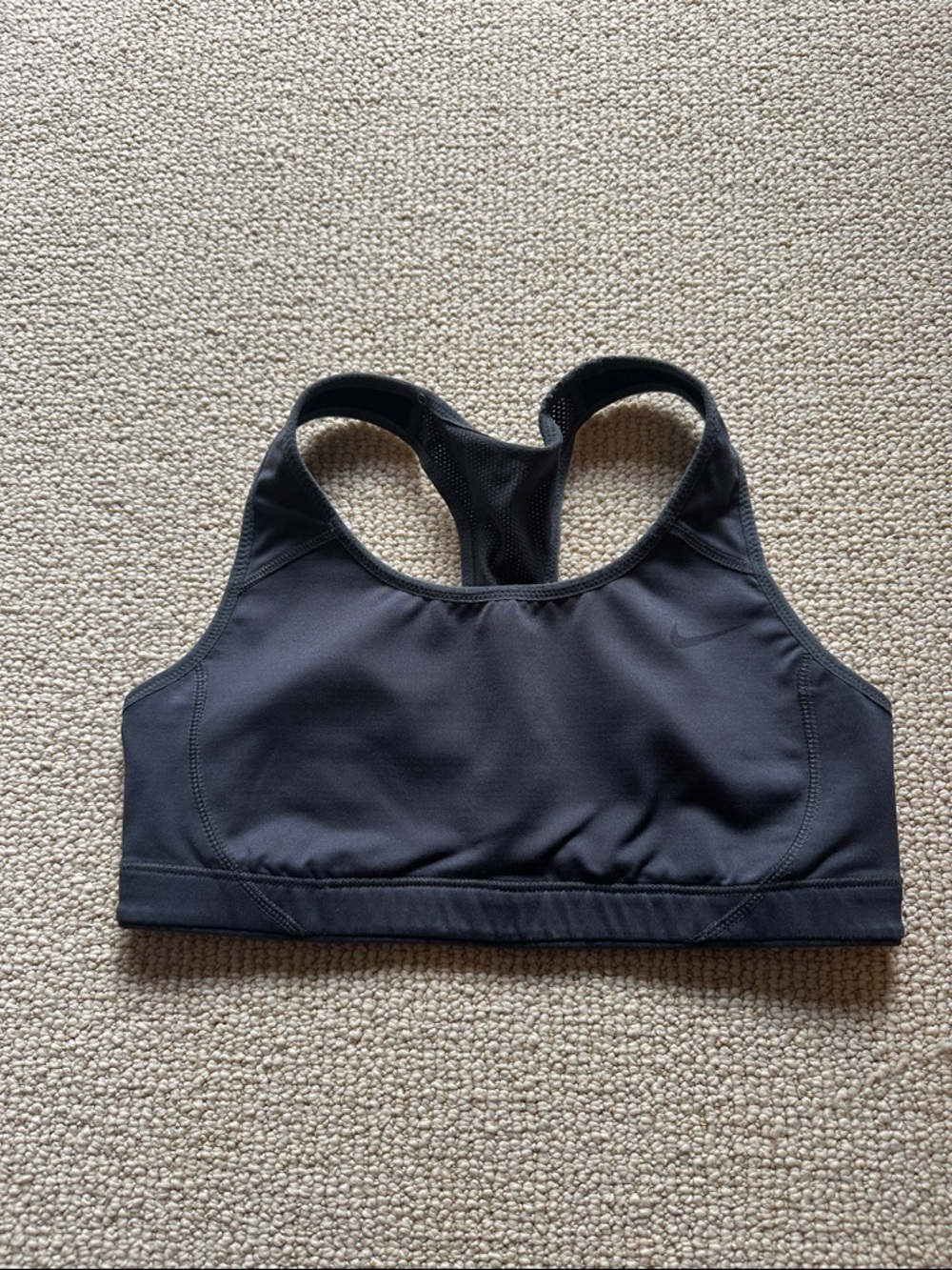 Nike Charcoal Gray Racerback Sports Bra